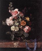 Willem van, Vase of Flowers with Watch